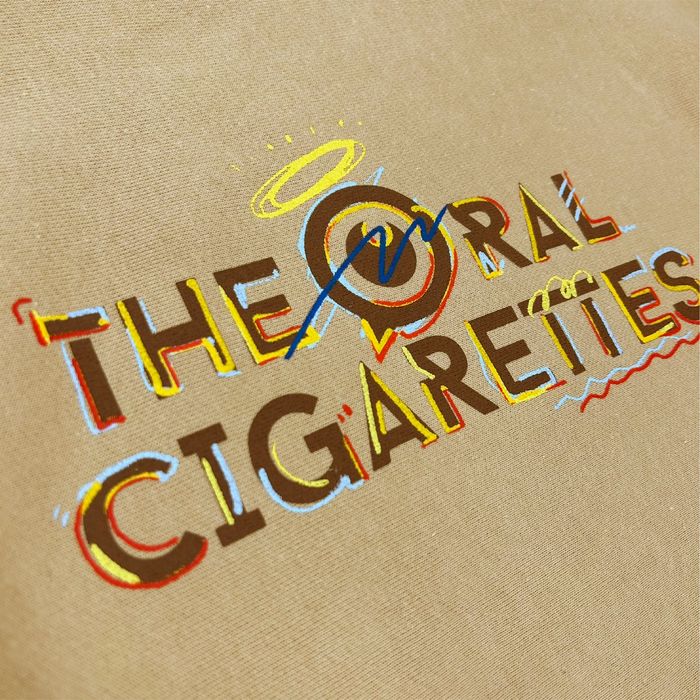 クレヨンしがちゃん目玉ロゴパーカー/キャメル