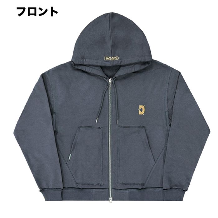 DREAMLAND LOGO Zipup Hoodie/チャコール