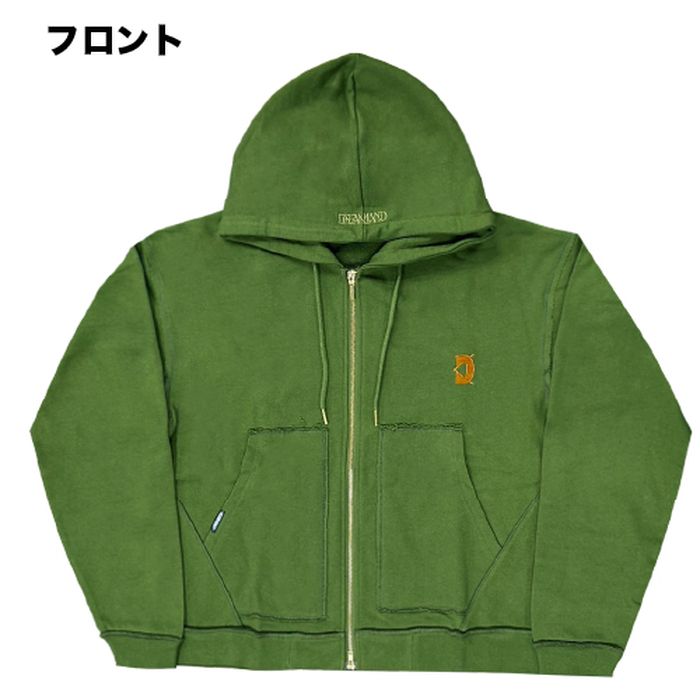 DREAMLAND LOGO Zipup Hoodie/カーキ