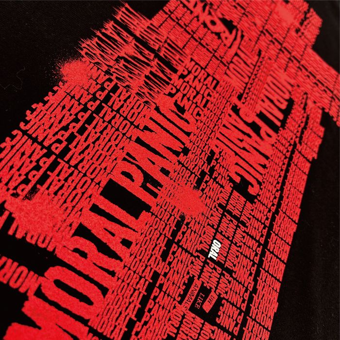 MORAL PANIC ツアーTシャツ/ブラック