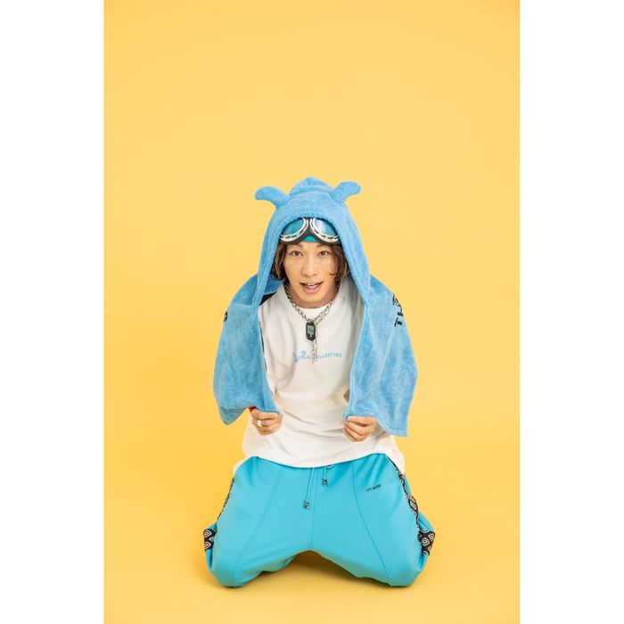 DISCHARGE ロゴフーディータオル