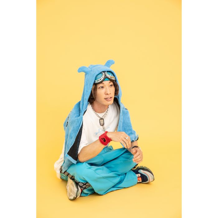 DISCHARGE ロゴフーディータオル