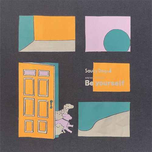 Be yourself Tシャツ/スミクロ