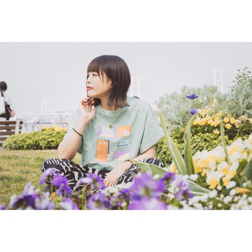 Be yourself Tシャツ/スモークグリーン