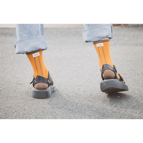 Saucy Dog オリジナルラインソックス/ゴールデンイエロー