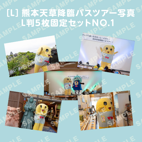 「イルカに乗ったふなっしーと行く！熊本天草降臨バスツアー！」L判5枚セットNO.1