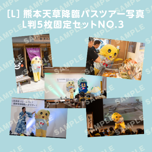 「イルカに乗ったふなっしーと行く！熊本天草降臨バスツアー！」L判5枚セットNO.3