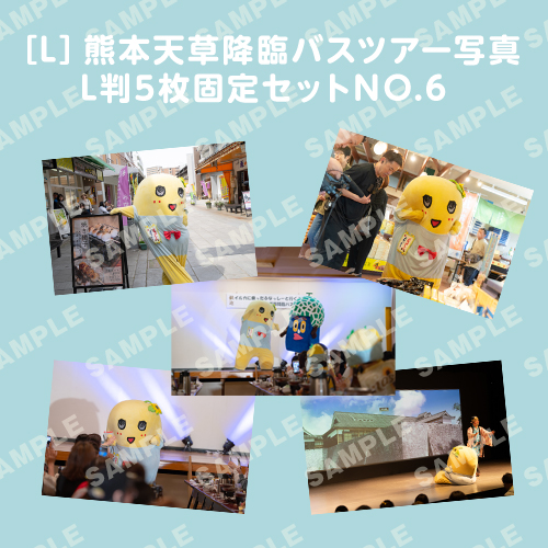 「イルカに乗ったふなっしーと行く！熊本天草降臨バスツアー！」L判5枚セットNO.6