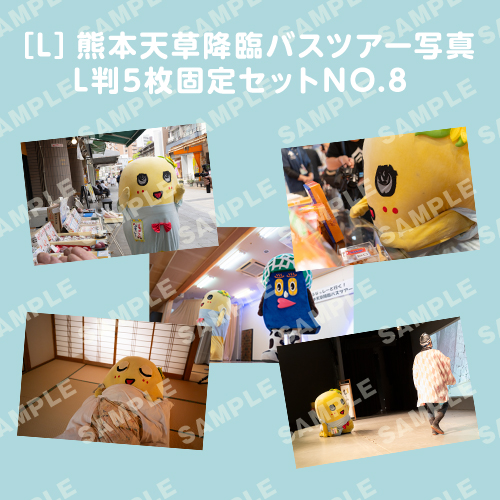 「イルカに乗ったふなっしーと行く！熊本天草降臨バスツアー！」L判5枚セットNO.8