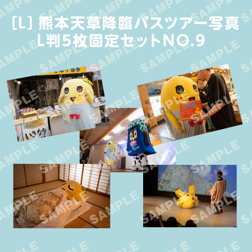 「イルカに乗ったふなっしーと行く！熊本天草降臨バスツアー！」L判5枚セットNO.9