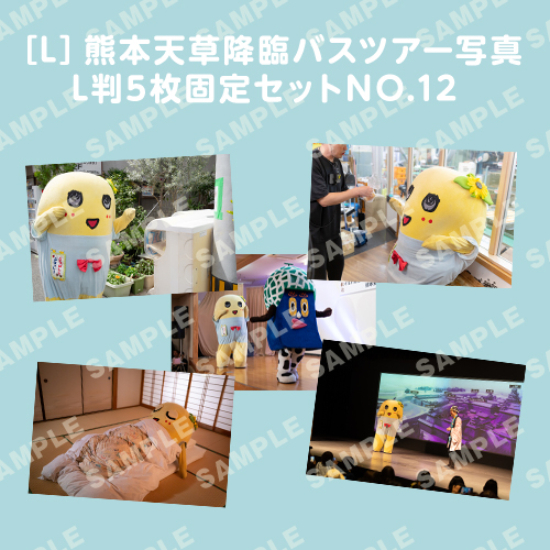 「イルカに乗ったふなっしーと行く！熊本天草降臨バスツアー！」L判5枚セットNO.12