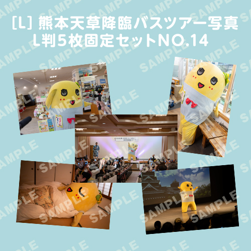 「イルカに乗ったふなっしーと行く！熊本天草降臨バスツアー！」L判5枚セットNO.14