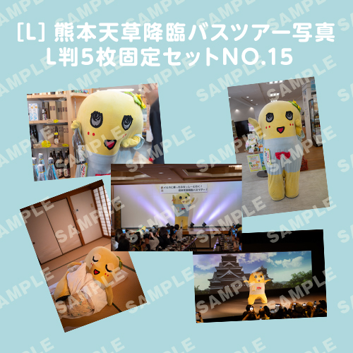 「イルカに乗ったふなっしーと行く！熊本天草降臨バスツアー！」L判5枚セットNO.15