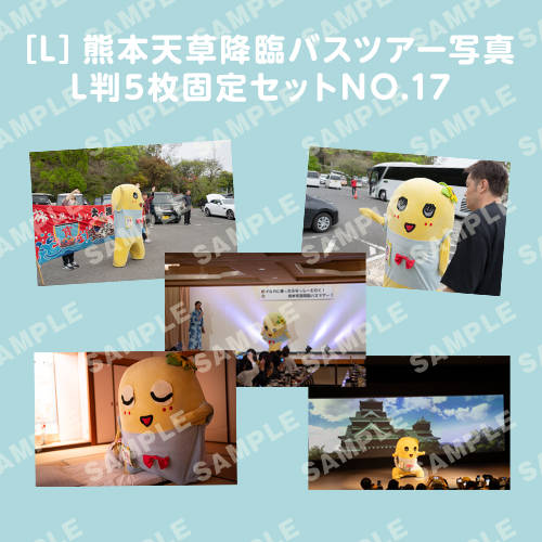 「イルカに乗ったふなっしーと行く！熊本天草降臨バスツアー！」L判5枚セットNO.17