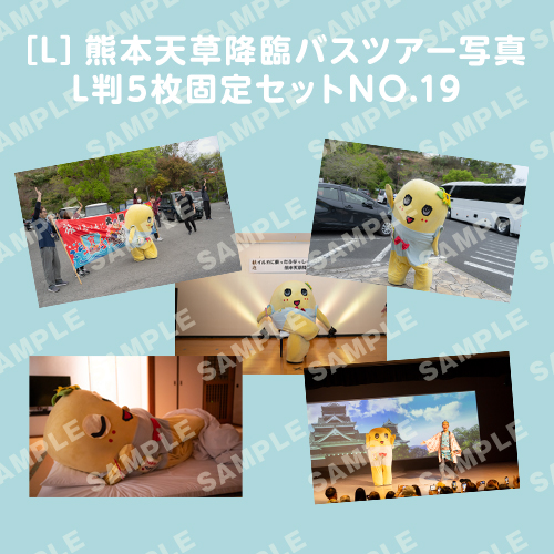 「イルカに乗ったふなっしーと行く！熊本天草降臨バスツアー！」L判5枚セットNO.19