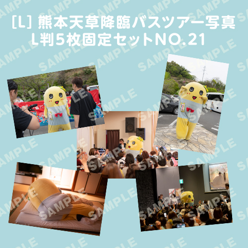 「イルカに乗ったふなっしーと行く！熊本天草降臨バスツアー！」L判5枚セットNO.21