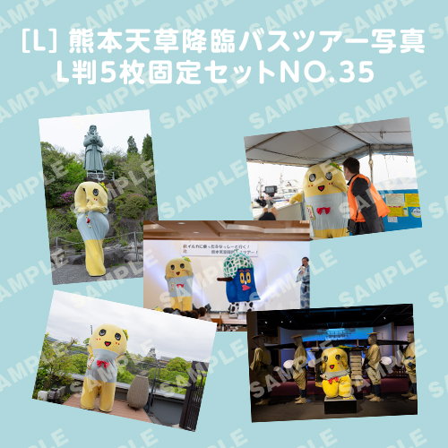 「イルカに乗ったふなっしーと行く！熊本天草降臨バスツアー！」L判5枚セットNO.35