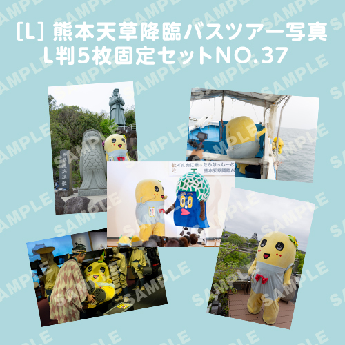 「イルカに乗ったふなっしーと行く！熊本天草降臨バスツアー！」L判5枚セットNO.37