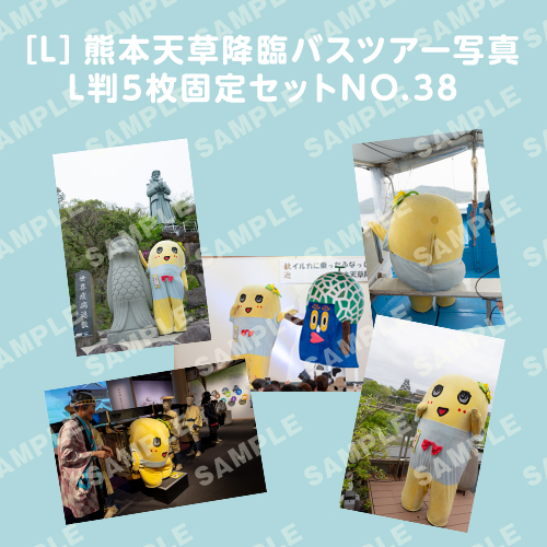 「イルカに乗ったふなっしーと行く！熊本天草降臨バスツアー！」L判5枚セットNO.38
