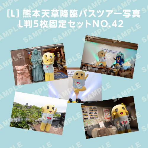 「イルカに乗ったふなっしーと行く！熊本天草降臨バスツアー！」L判5枚セットNO.42