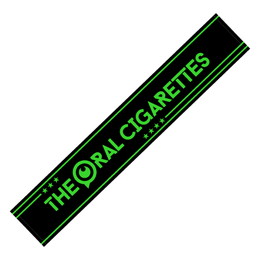 星ビューンロゴマフラータオル/ブラック×蛍光グリーン