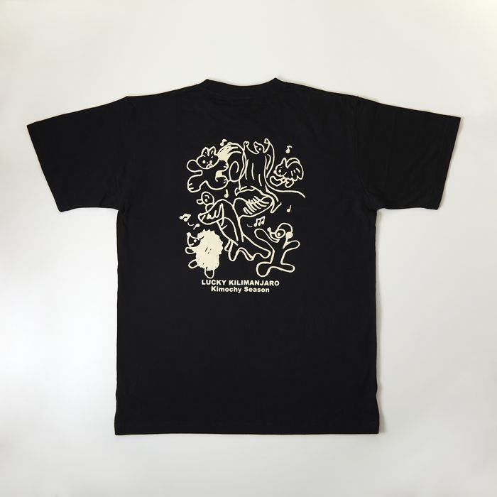 【Lucky Kilimanjaro】Kimochyよく踊ろうぜT -コマツタスクコラボ-/ブラック