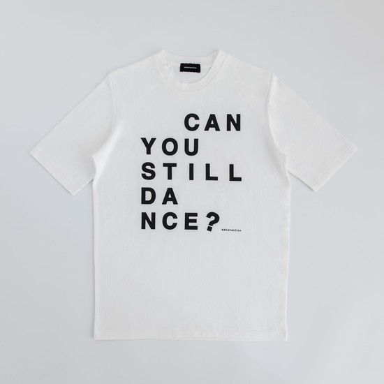 “Can you still dance?” SPLIT RAGLAN TEE White