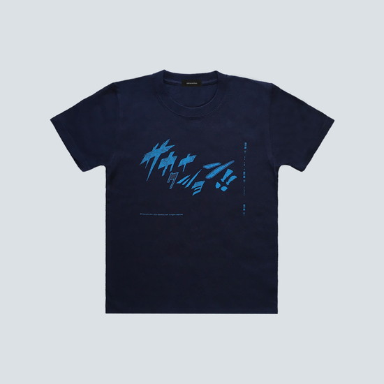 COMIC FONT sakanaction KIDS TEE/Navy