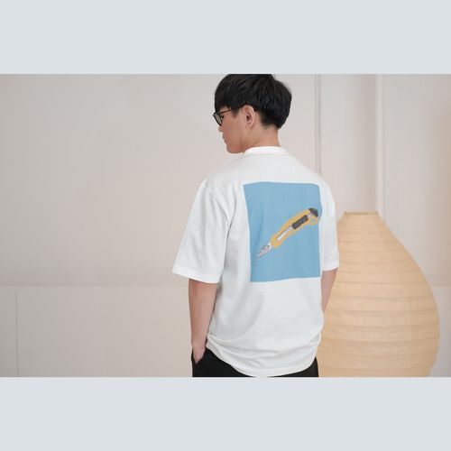 NF×LOOPWHEELER sakana collage T-Shirt