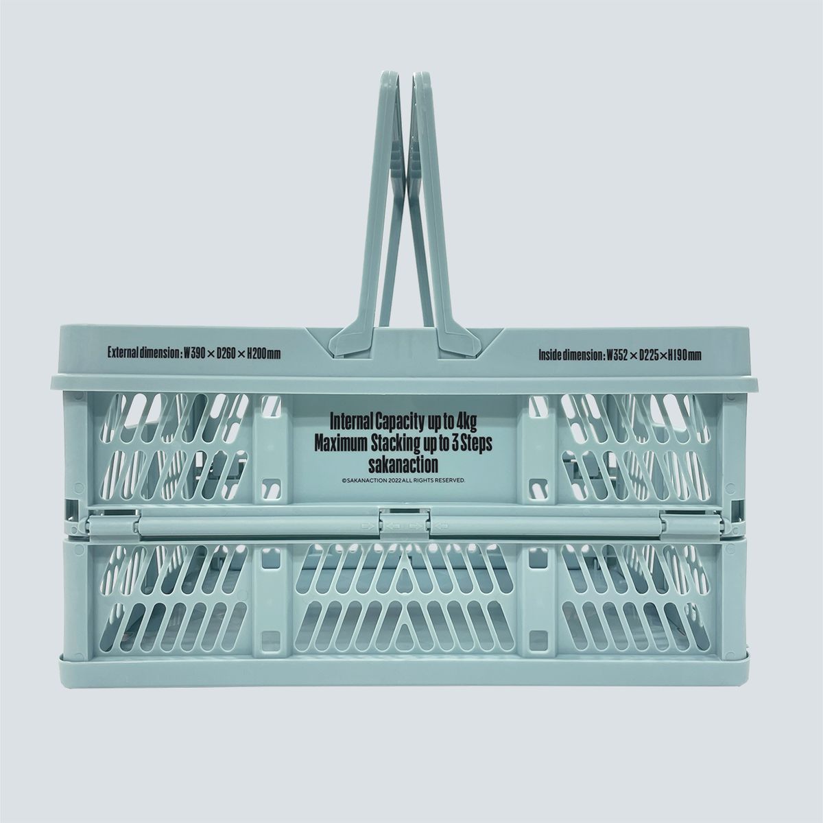 FOLDING HANDY CONTAINER/Smoke Blue