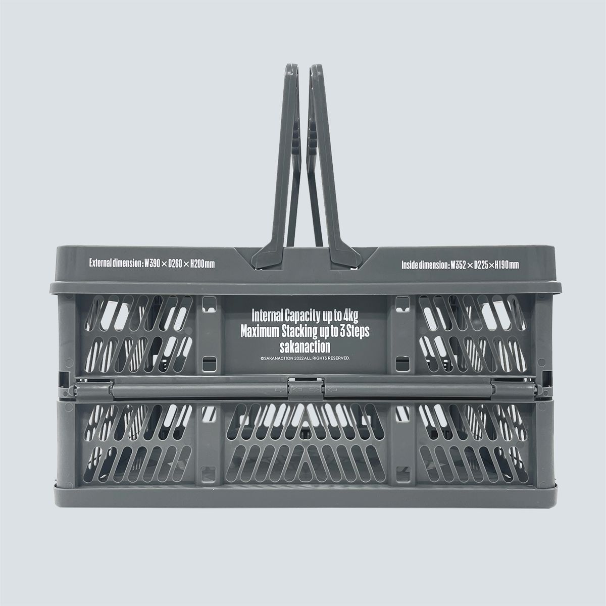 FOLDING HANDY CONTAINER/Dark Gray