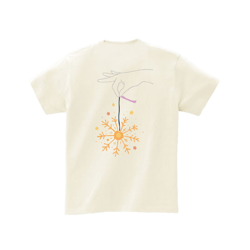 【佐奈宏紀】閃光花火Tシャツ(アイボリー)