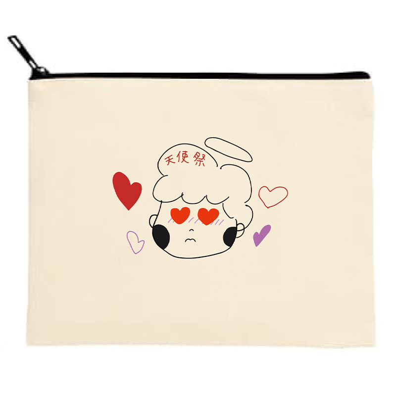 【佐奈宏紀】キャンパスフラットマルチポーチ ナチュラル