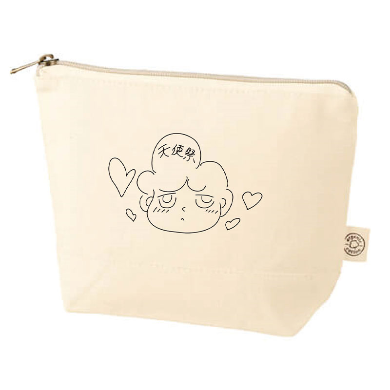 【佐奈宏紀】オーガニックコットンポーチ ナチュラル