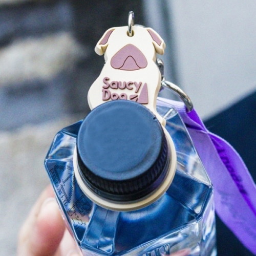 ストラップ付きわんこホルダー ～パグver.～