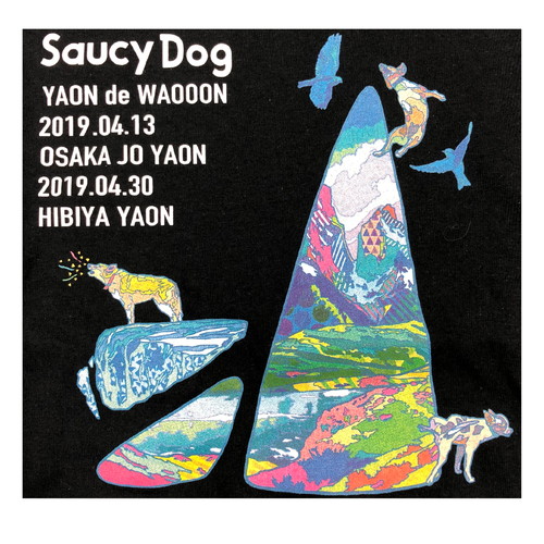 YAON de WAOOON 限定ロンT/ブラック