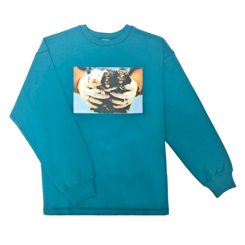 古着風フォトロンT/ターコイズ