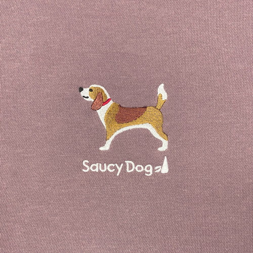 わんこスウェット ～ビーグルver.～/ダスティーピンク