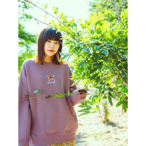 わんこスウェット ～ビーグルver.～/ダスティーピンク