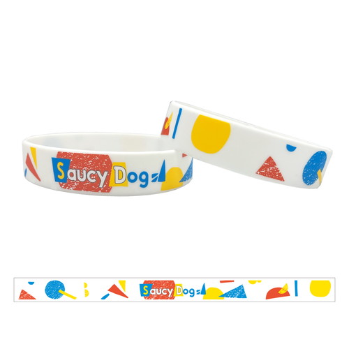 カラフルつみきラバーバンド/ホワイト