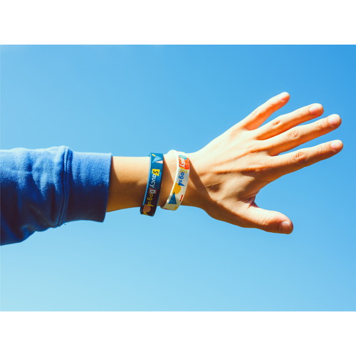 カラフルつみきラバーバンド/ホワイト