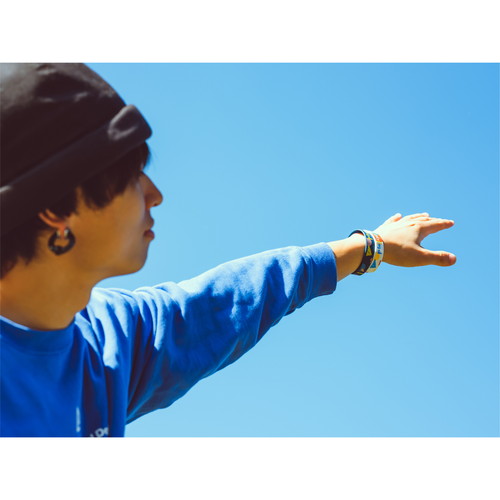 カラフルつみきラバーバンド/ネイビー