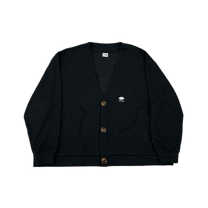 ミニわんこ刺繍カーディガン/ブラック