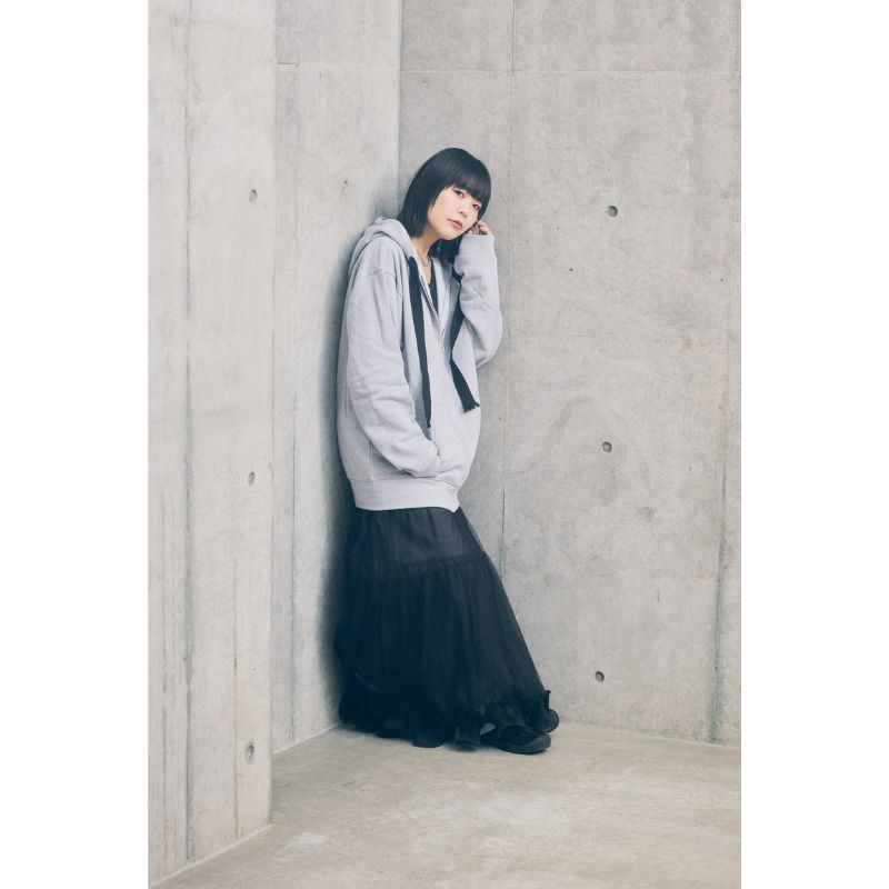 【3】“A NEW DAWN”  ジップパーカー/ミックスグレー