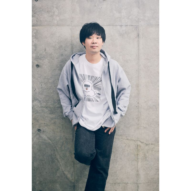 【3】“A NEW DAWN”  ジップパーカー/ミックスグレー