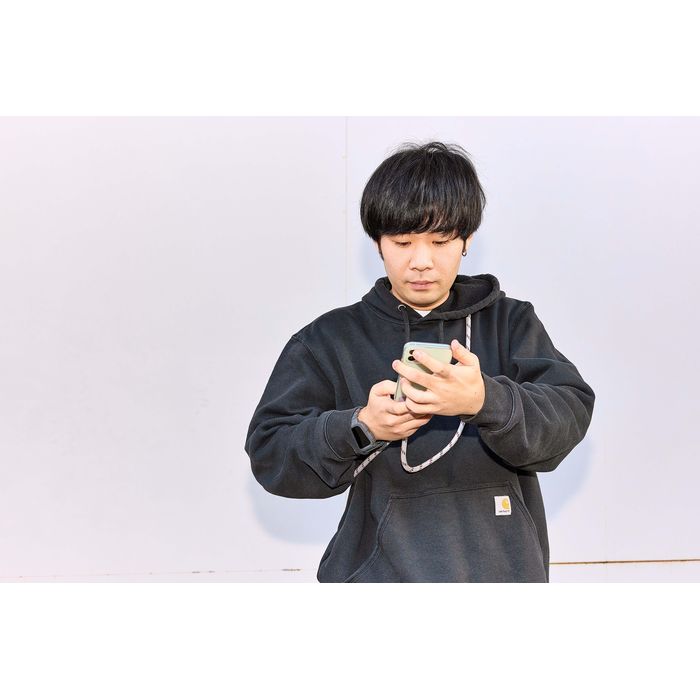 スマホショルダーストラップ/ライトグレー