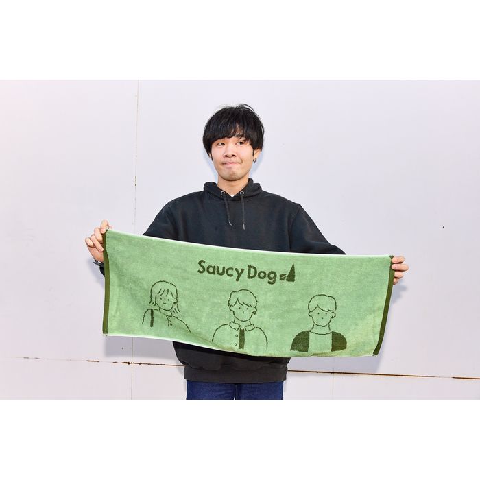 メンバーイラストフェイスタオル/抹茶