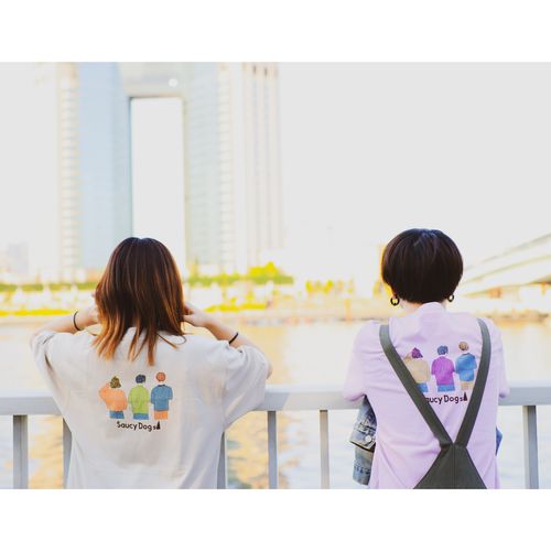 バックシルエットTシャツ 2021ver/ライトパープル