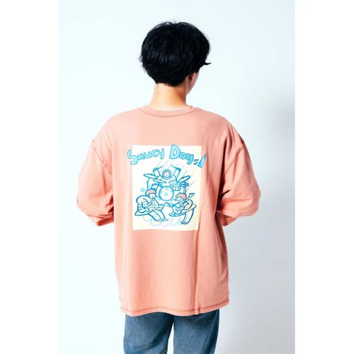 ライブうきうきバックプリントロンT/ドーンピンク