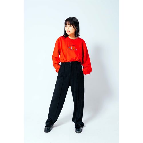 メンバーおさんぽ刺繍スウェット/ナチュラル